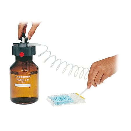 DWK Life Sciences Wheaton Acurex bottle top dispenser 1-10mL, low profile with 2000mL reservoir